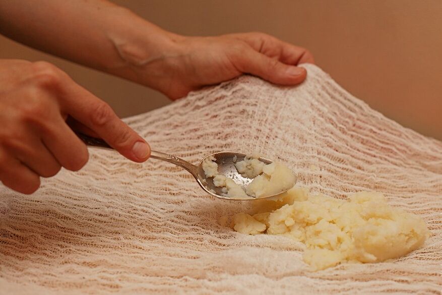 Comprimere da miele e patate